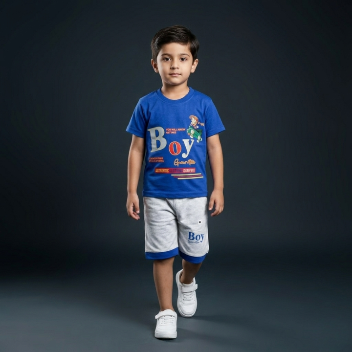 Kids Cotton T-Shirt & Shorts Set – Summer Toddler Outfit