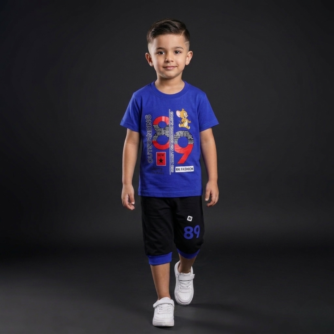 Kids Cotton T-Shirt & Shorts Set – Summer Toddler Outfit