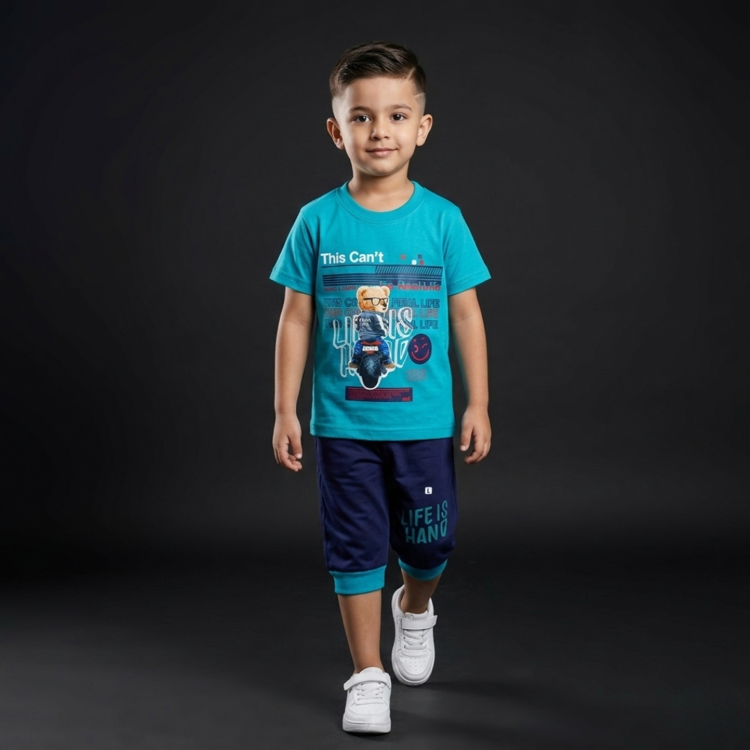 Kids Cotton T-Shirt & Shorts Set – Summer Toddler Outfit