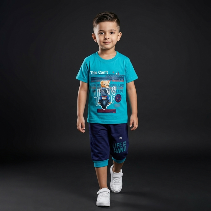 Kids Cotton T-Shirt & Shorts Set – Summer Toddler Outfit
