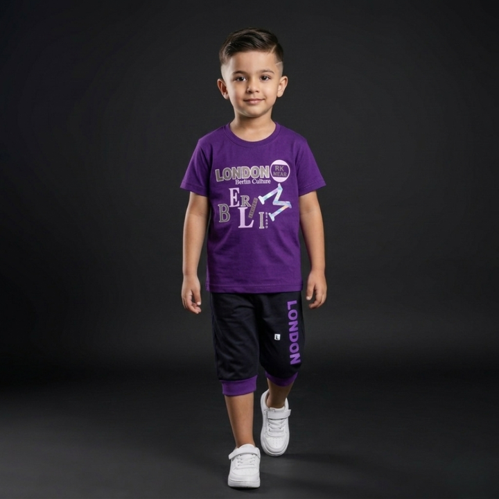 Kids Cotton T-Shirt & Shorts Set – Summer Toddler Outfit
