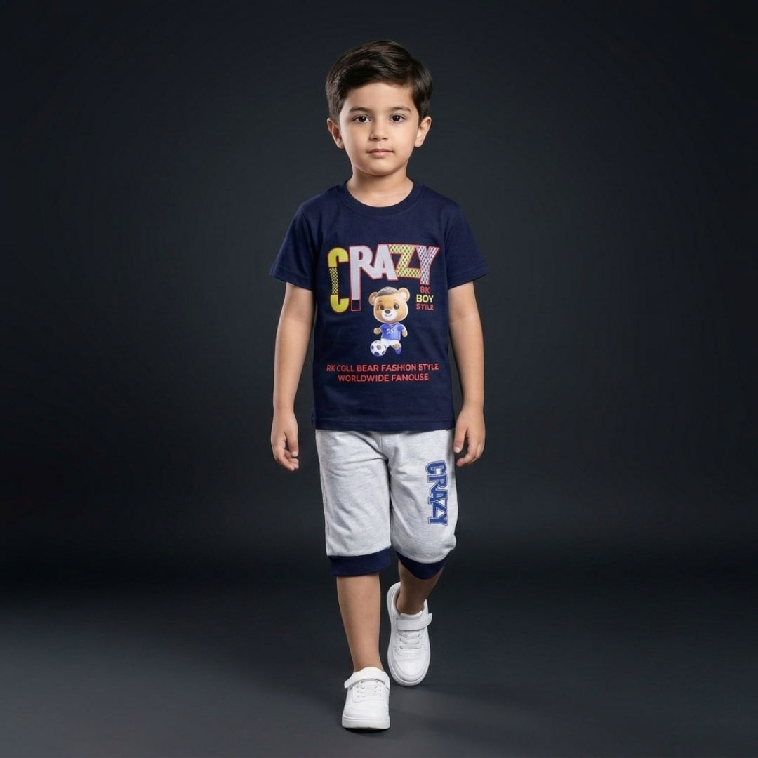 Kids Cotton T-Shirt & Shorts Set – Summer Toddler Outfit