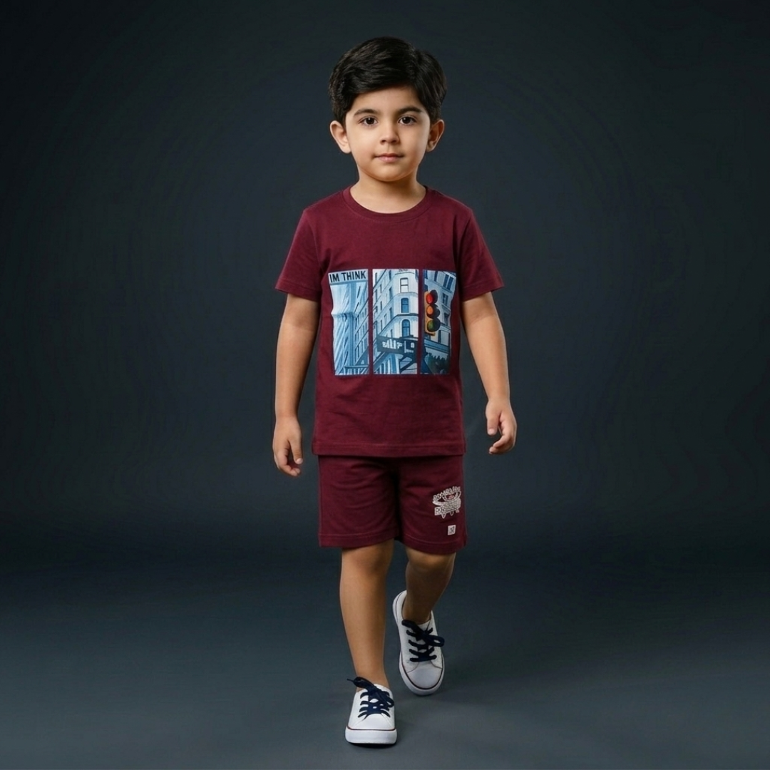 Kids Cotton T-Shirt & Shorts Set – Summer Toddler Outfit