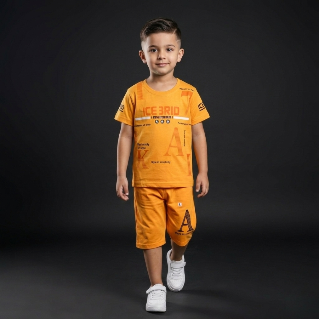 Kids Cotton T-Shirt & Shorts Set – Summer Toddler Outfit
