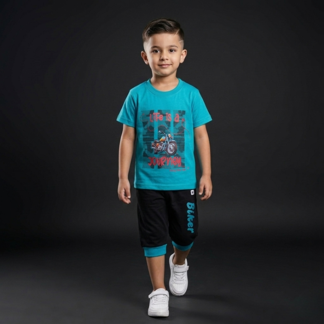 Kids Cotton T-Shirt & Shorts Set – Summer Toddler Outfit