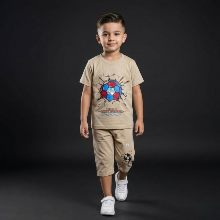 Kids Cotton T-Shirt & Shorts Set – Summer Toddler Outfit