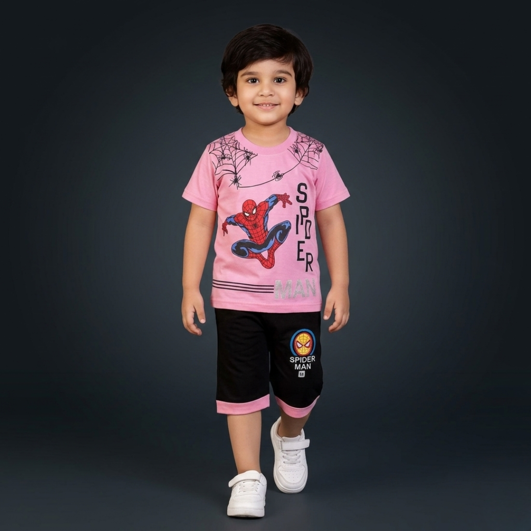 Kids Cotton T-Shirt & Shorts Set – Summer Toddler Outfit