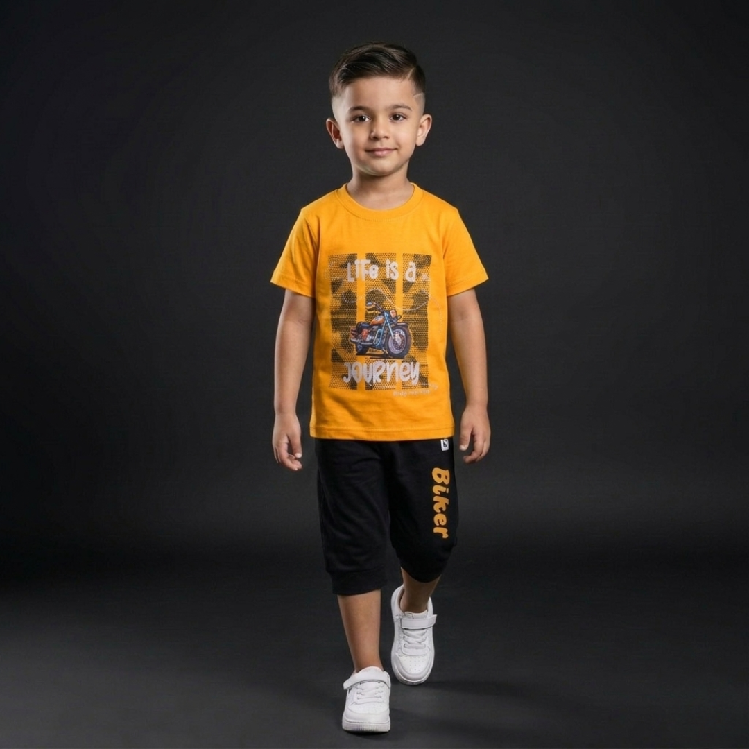 Kids Cotton T-Shirt & Shorts Set – Summer Toddler Outfit
