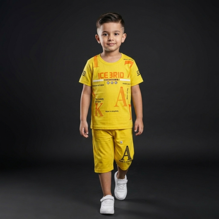 Kids Cotton T-Shirt & Shorts Set – Summer Toddler Outfit