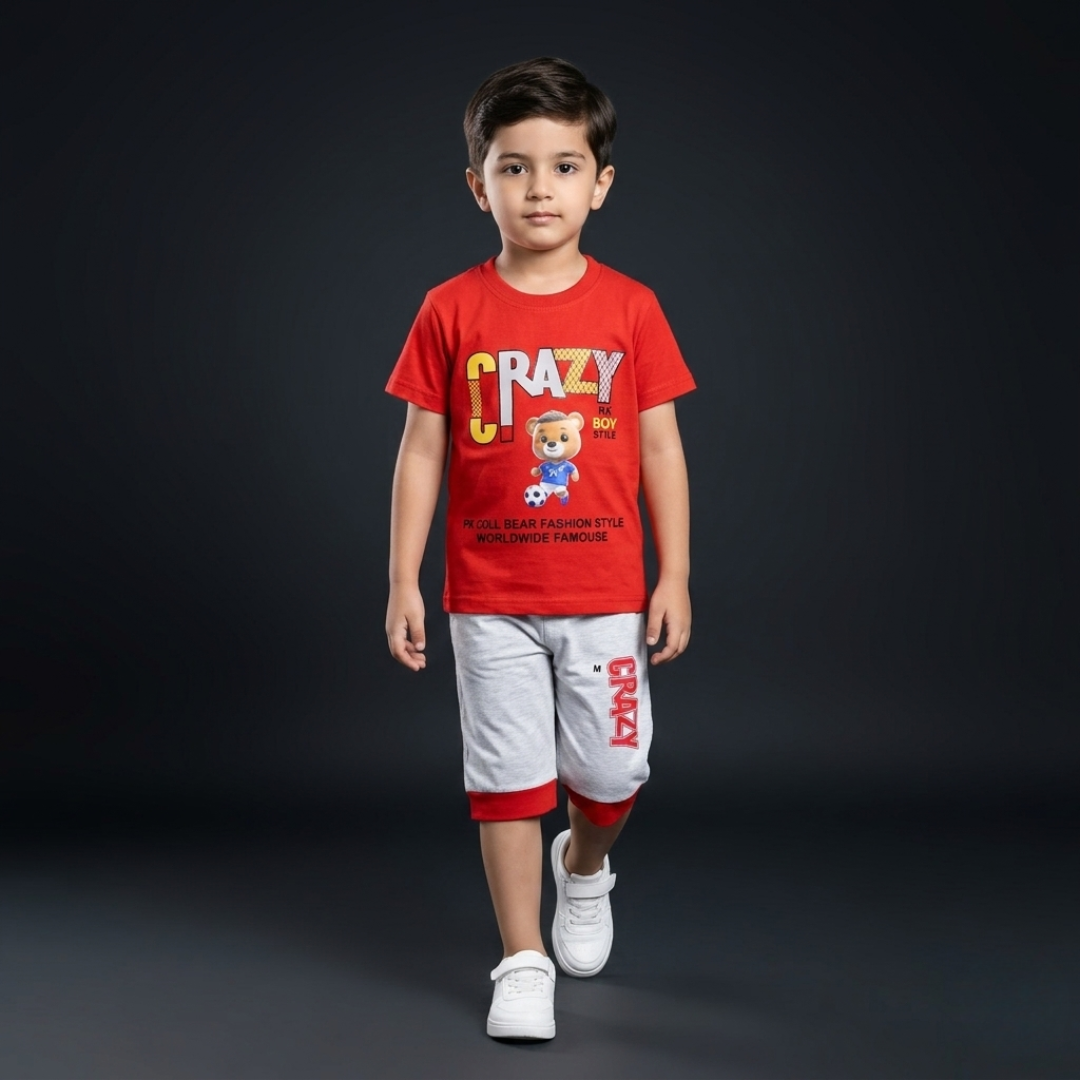 Kids Cotton T-Shirt & Shorts Set – Summer Toddler Outfit