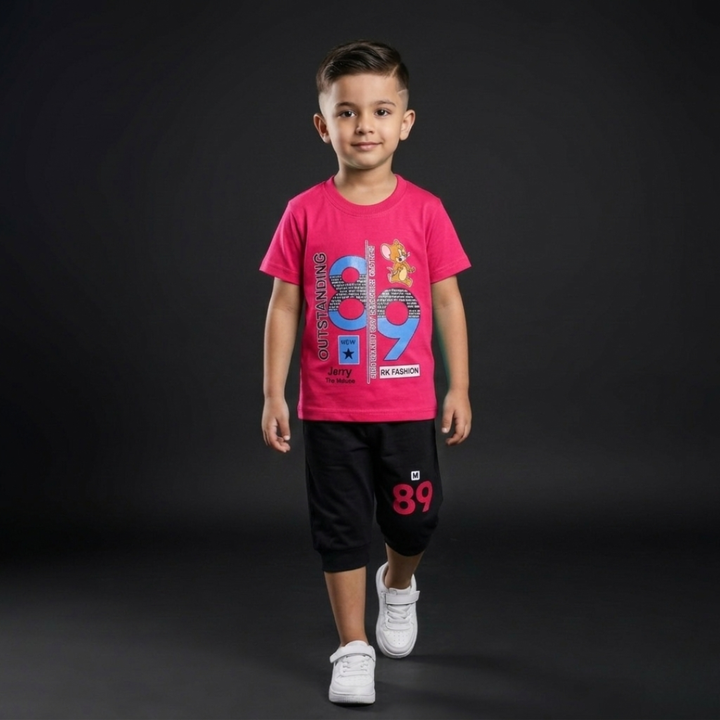 Kids Cotton T-Shirt & Shorts Set – Summer Toddler Outfit