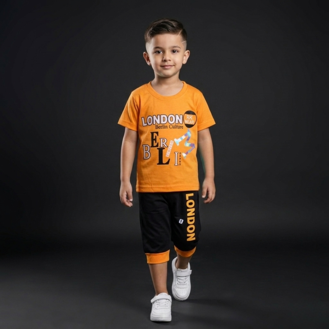 Kids Cotton T-Shirt & Shorts Set – Summer Toddler Outfit
