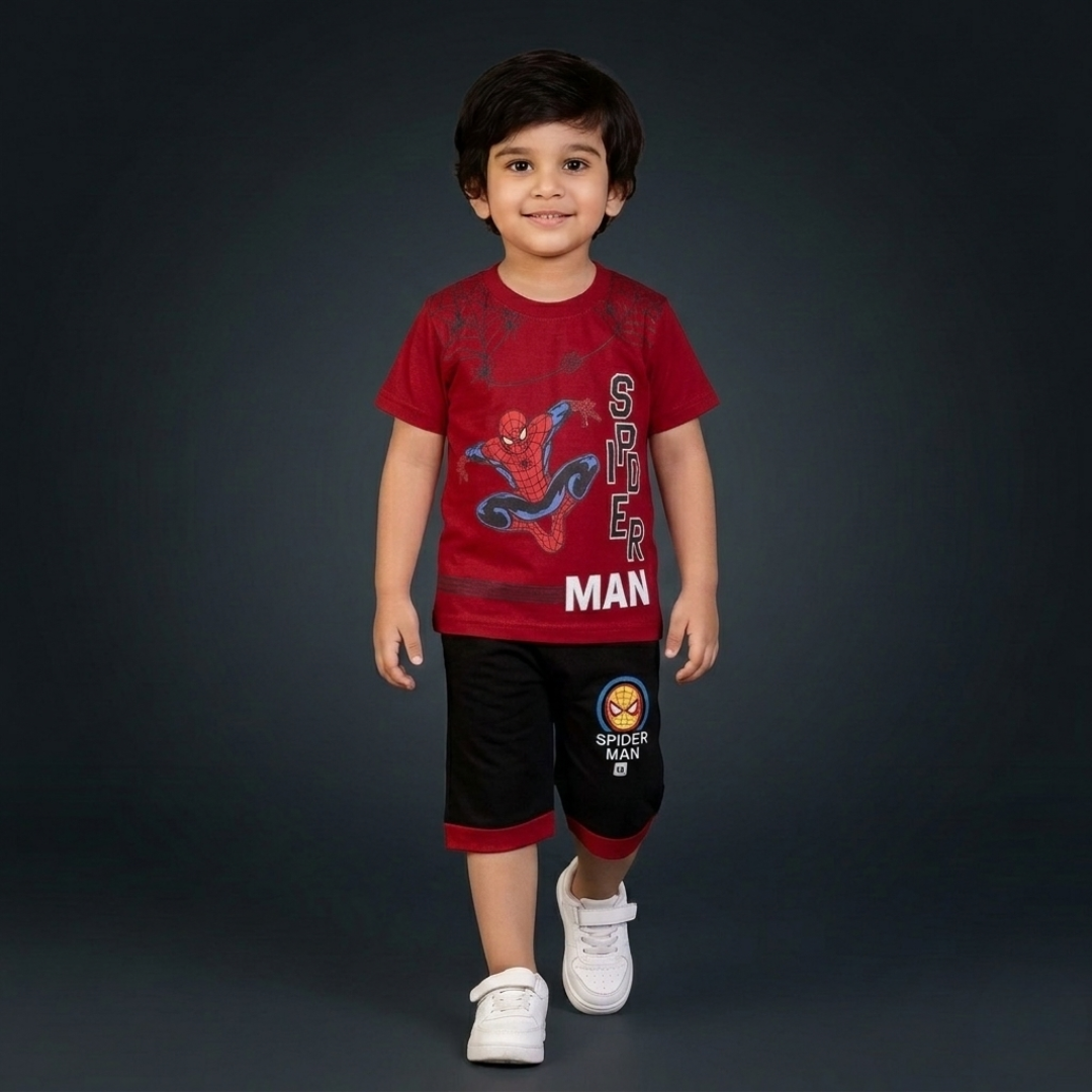 Kids Cotton T-Shirt & Shorts Set – Summer Toddler Outfit