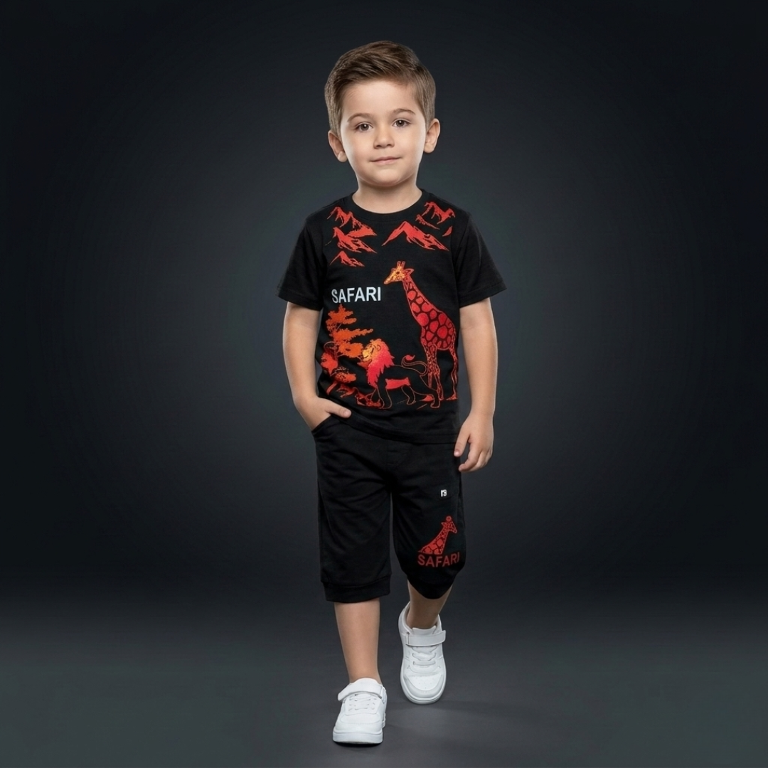 Kids Cotton T-Shirt & Shorts Set – Summer Toddler Outfit