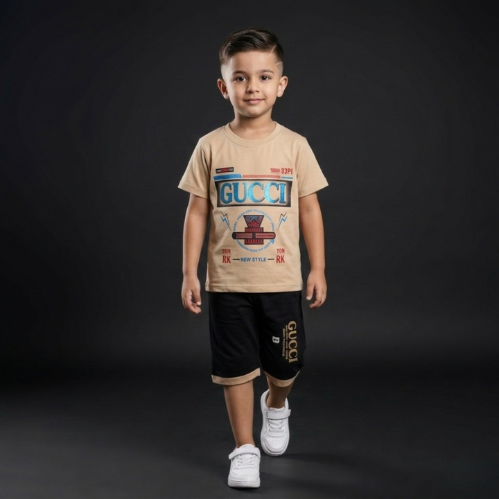 Kids Cotton T-Shirt & Shorts Set – Summer Toddler Outfit