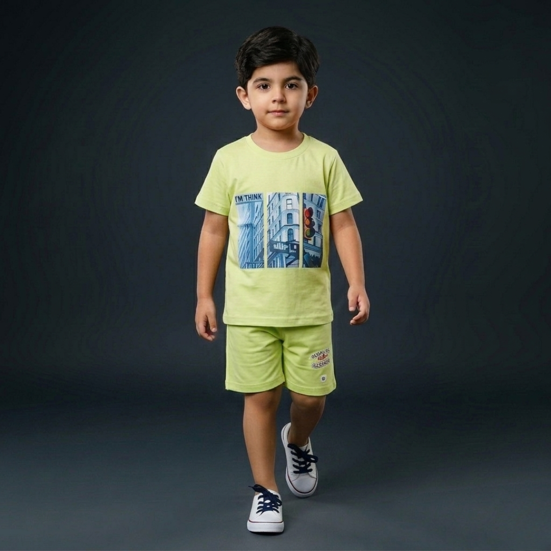 Kids Cotton T-Shirt & Shorts Set – Summer Toddler Outfit