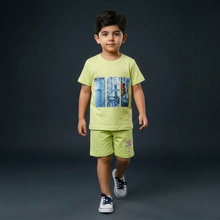 Kids Cotton T-Shirt & Shorts Set – Summer Toddler Outfit