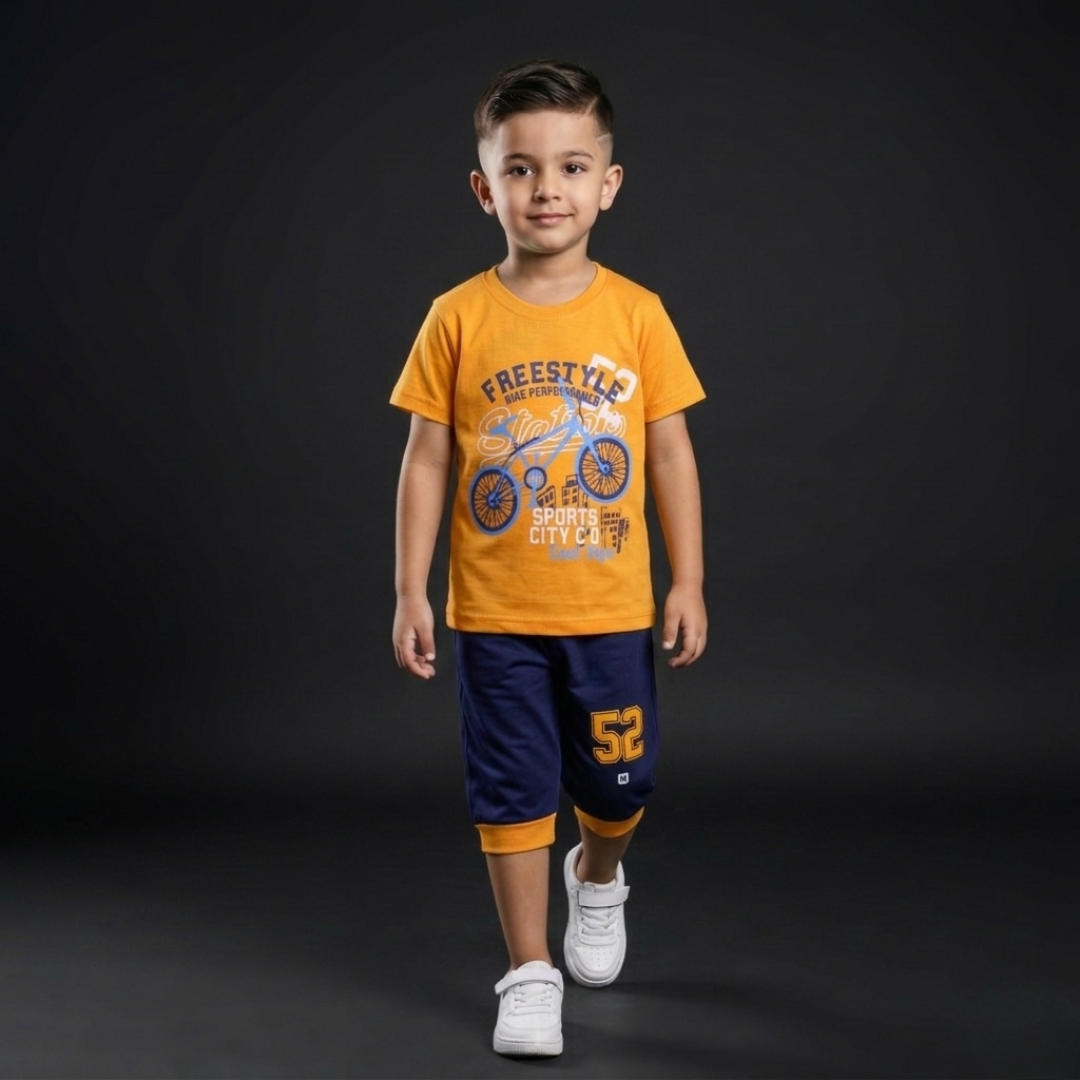 Kids Cotton T-Shirt & Shorts Set – Summer Toddler Outfit (Copy)