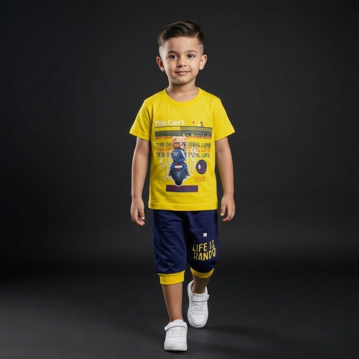 Kids Cotton T-Shirt & Shorts Set – Summer Toddler Outfit