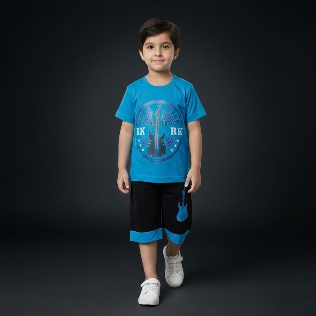 Kids Cotton T-Shirt & Shorts Set – Summer Toddler Outfit