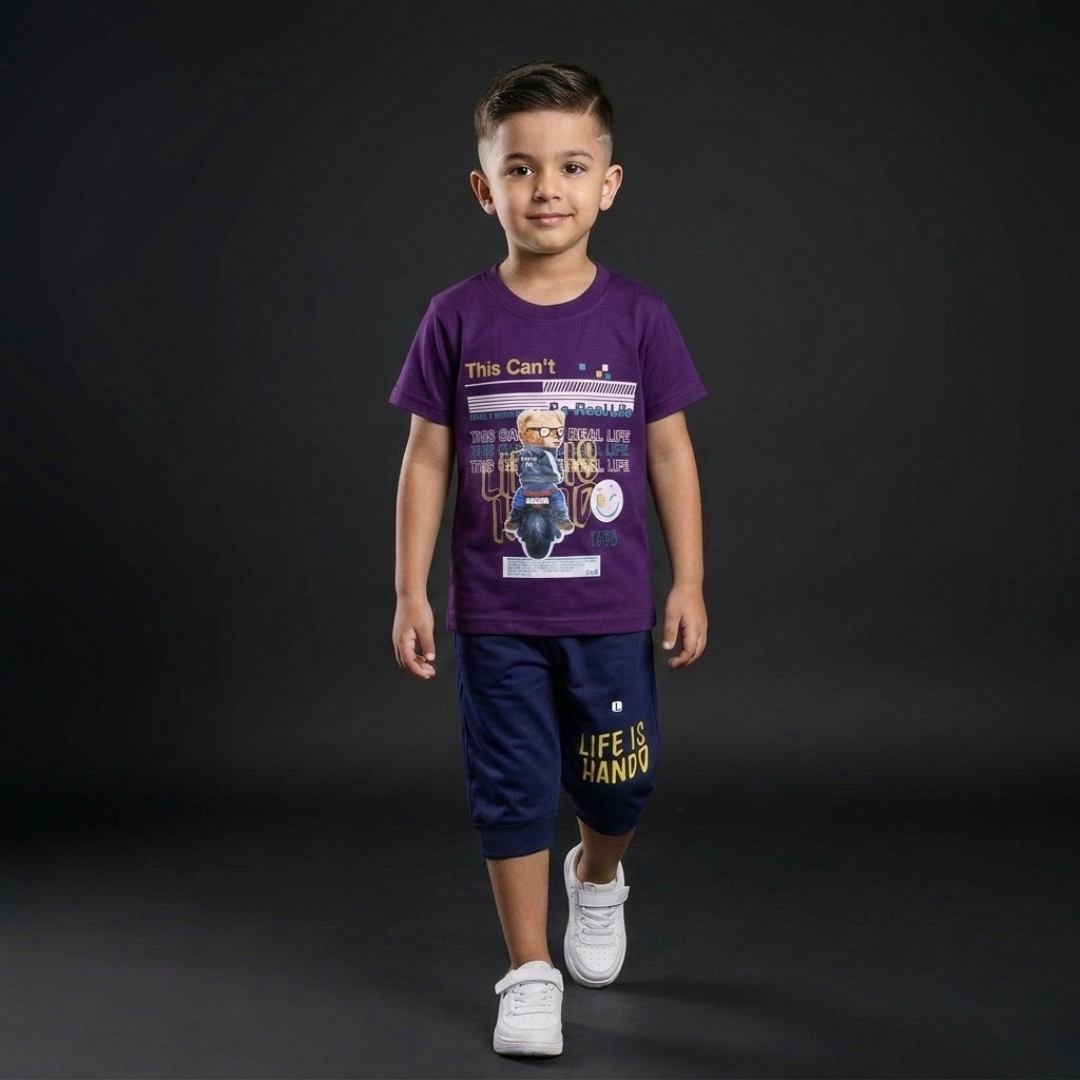 Kids Cotton T-Shirt & Shorts Set – Summer Toddler Outfit