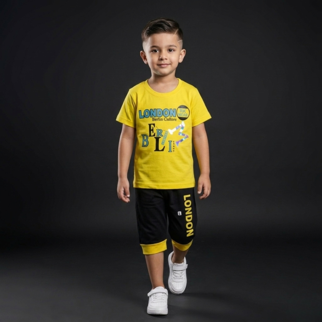 Kids Cotton T-Shirt & Shorts Set – Summer Toddler Outfit