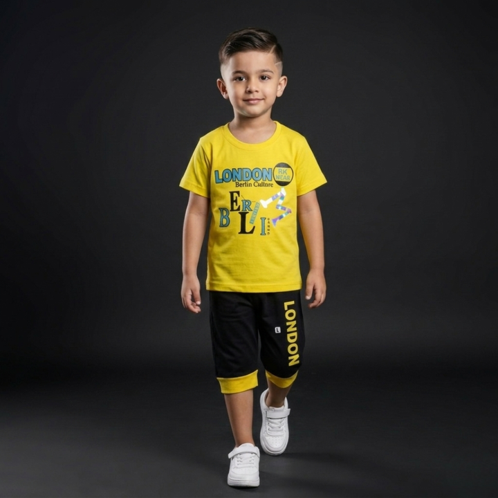 Kids Cotton T-Shirt & Shorts Set – Summer Toddler Outfit