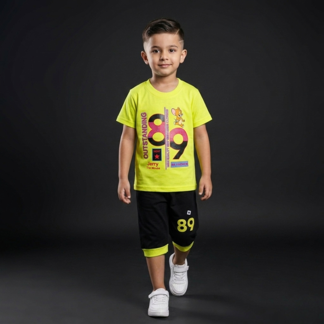 Kids Cotton T-Shirt & Shorts Set – Summer Toddler Outfit