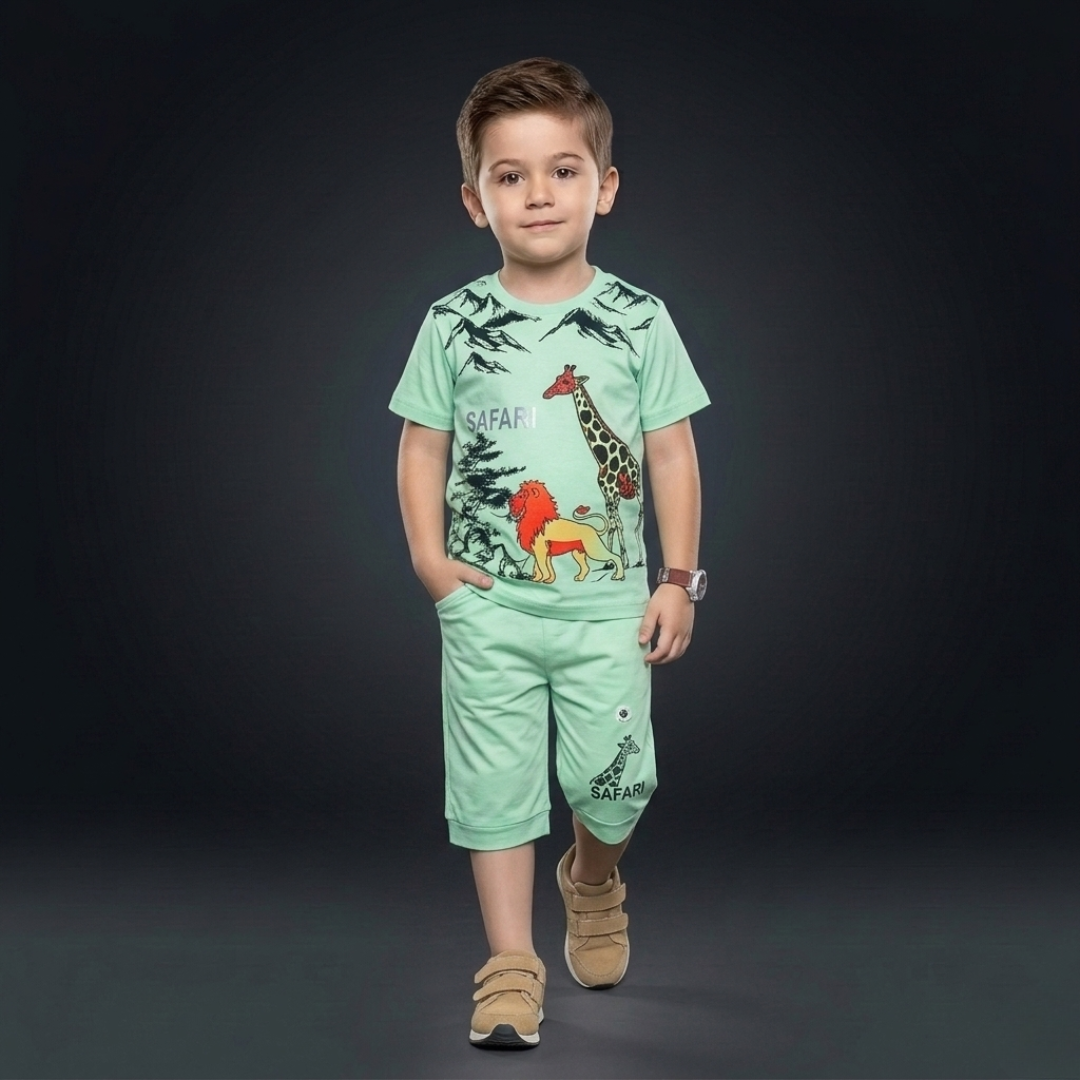 Kids Cotton T-Shirt & Shorts Set – Summer Toddler Outfit