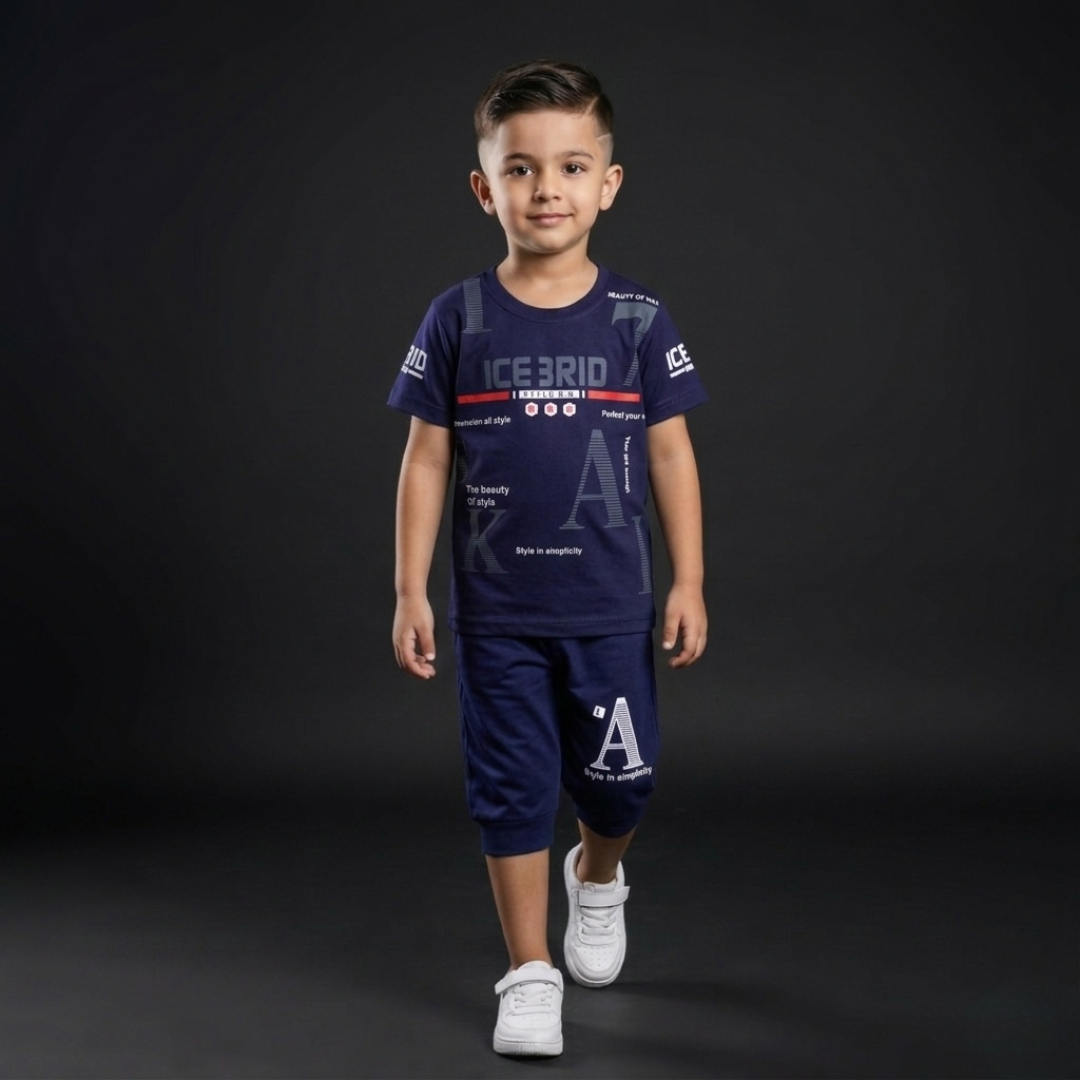 Kids Cotton T-Shirt & Shorts Set – Summer Toddler Outfit