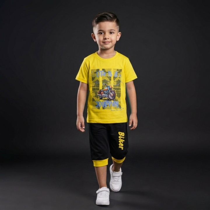 Kids Cotton T-Shirt & Shorts Set – Summer Toddler Outfit