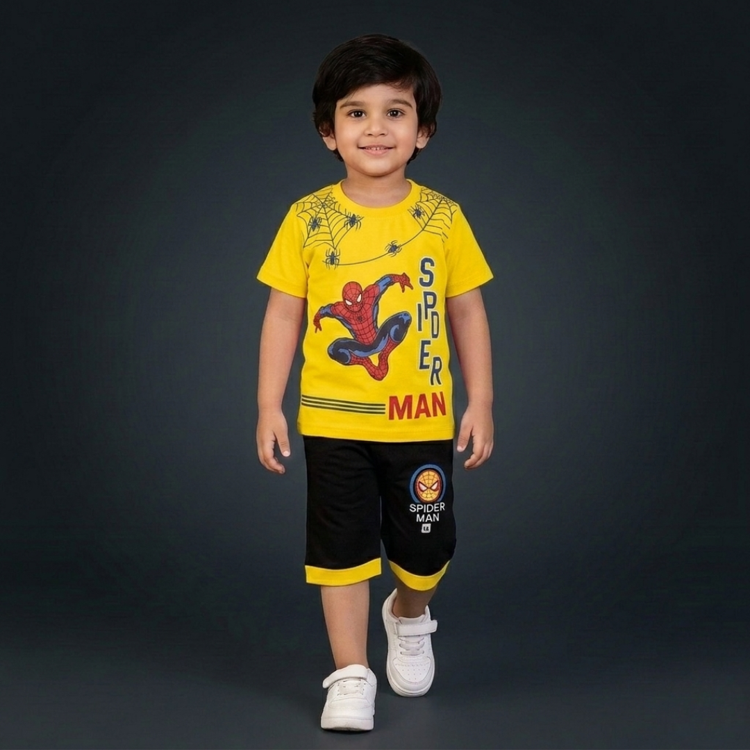 Kids Cotton T-Shirt & Shorts Set – Summer Toddler Outfit