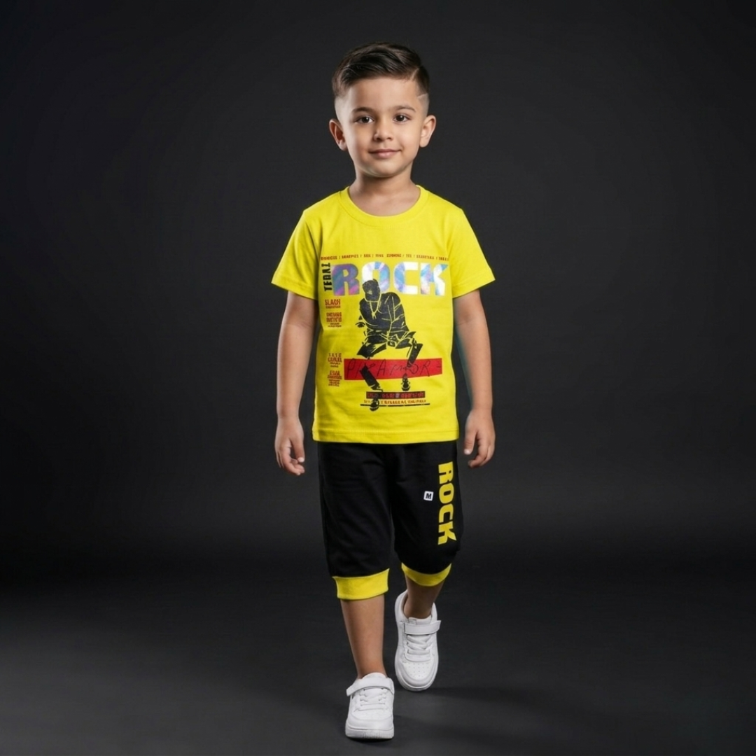 Kids Cotton T-Shirt & Shorts Set – Summer Toddler Outfit
