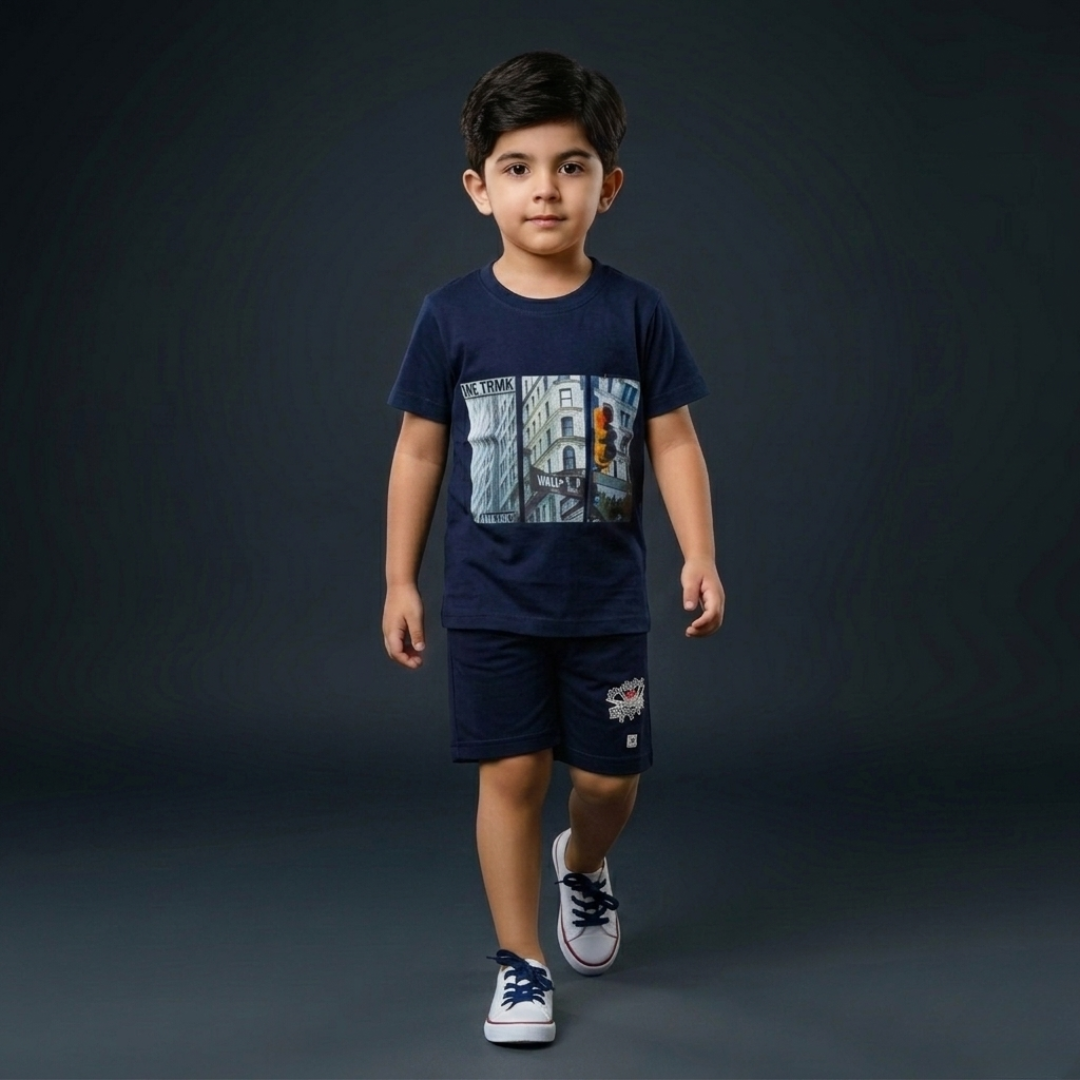 Kids Cotton T-Shirt & Shorts Set – Summer Toddler Outfit