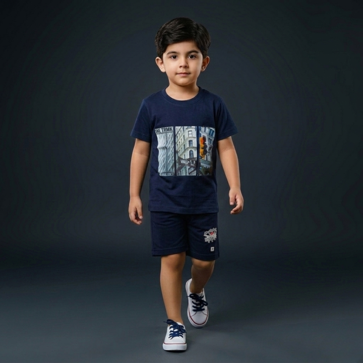 Kids Cotton T-Shirt & Shorts Set – Summer Toddler Outfit