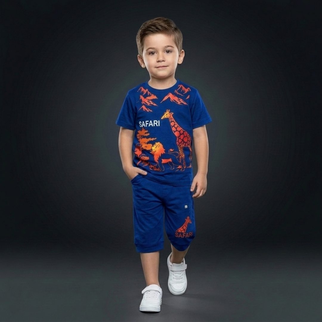 Kids Cotton T-Shirt & Shorts Set – Summer Toddler Outfit