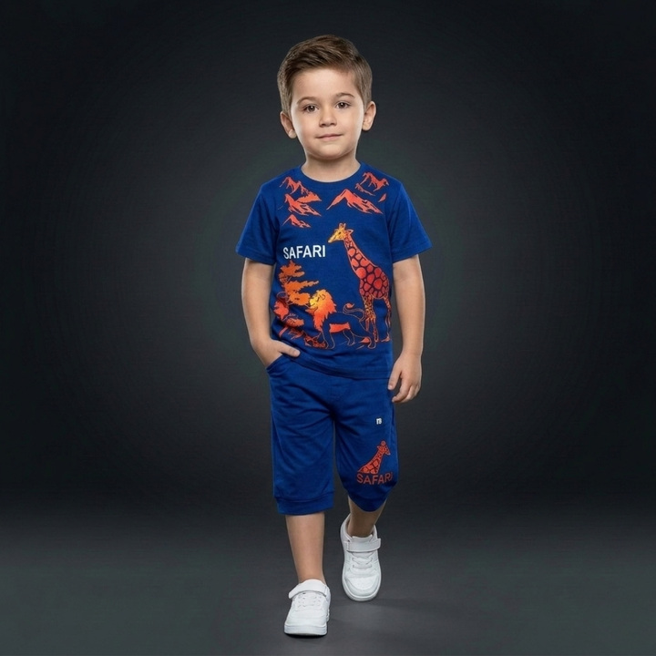 Kids Cotton T-Shirt & Shorts Set – Summer Toddler Outfit