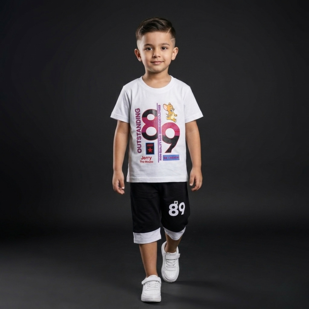 Kids Cotton T-Shirt & Shorts Set – Summer Toddler Outfit