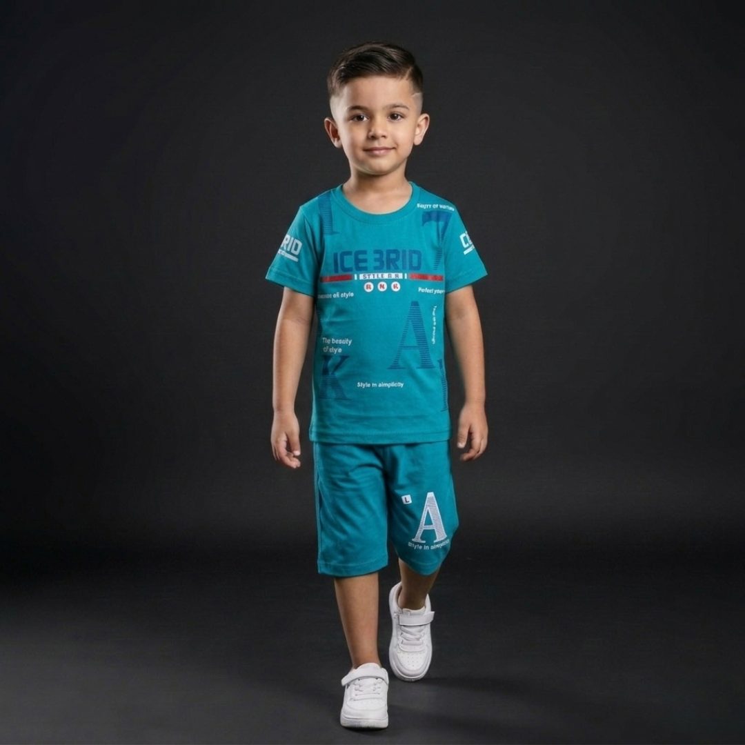 Kids Cotton T-Shirt & Shorts Set – Summer Toddler Outfit