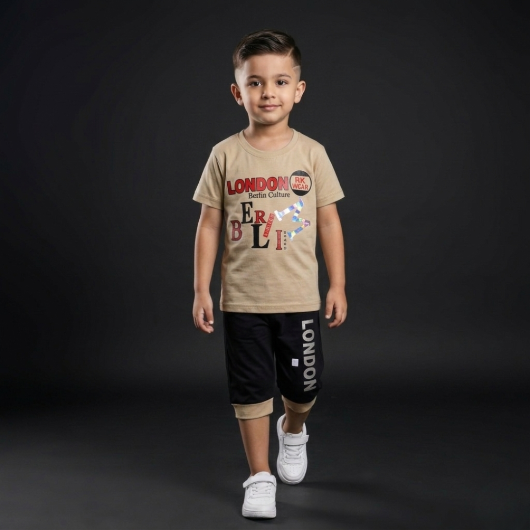 Kids Cotton T-Shirt & Shorts Set – Summer Toddler Outfit