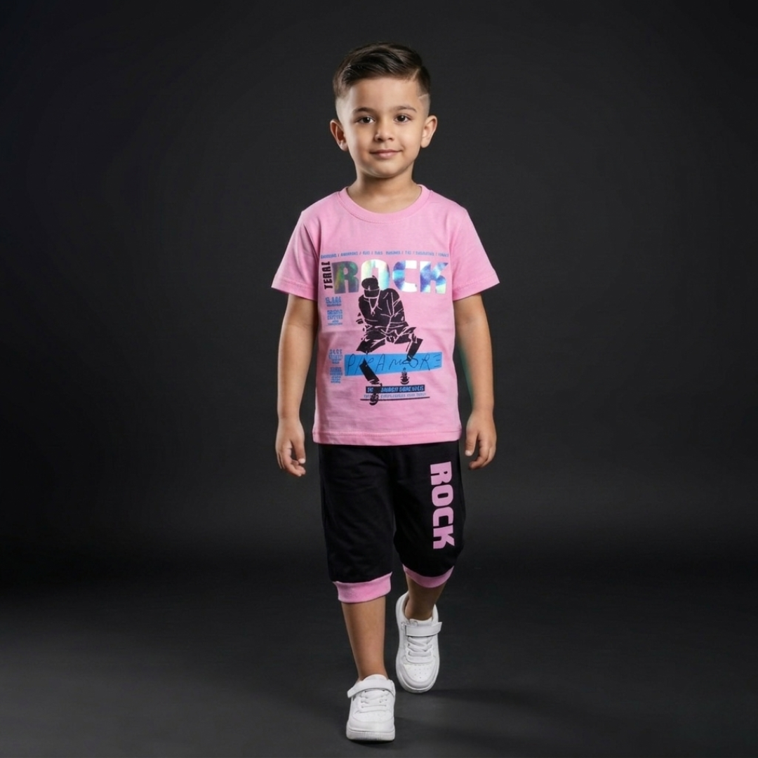 Kids Cotton T-Shirt & Shorts Set – Summer Toddler Outfit