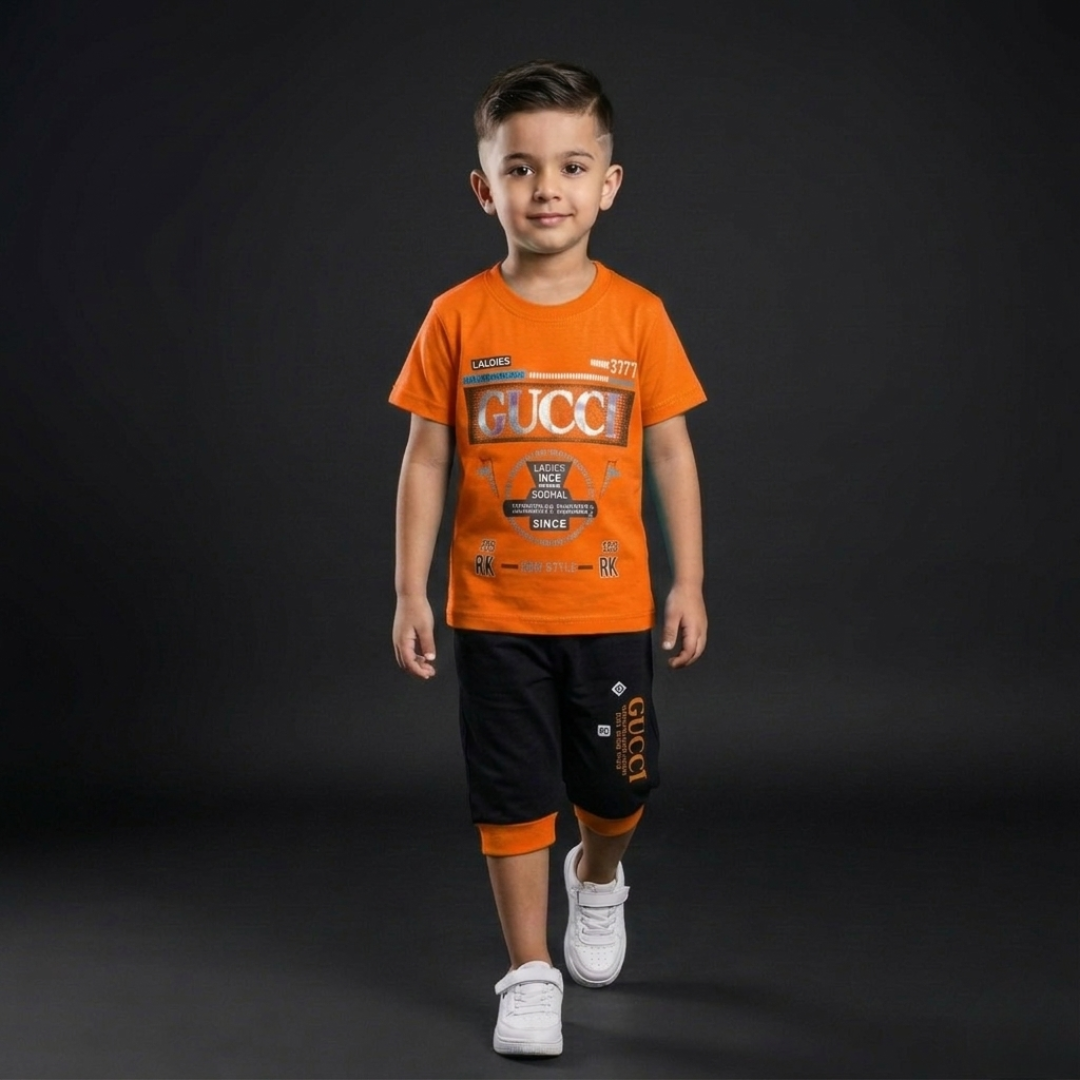 Kids Cotton T-Shirt & Shorts Set – Summer Toddler Outfit
