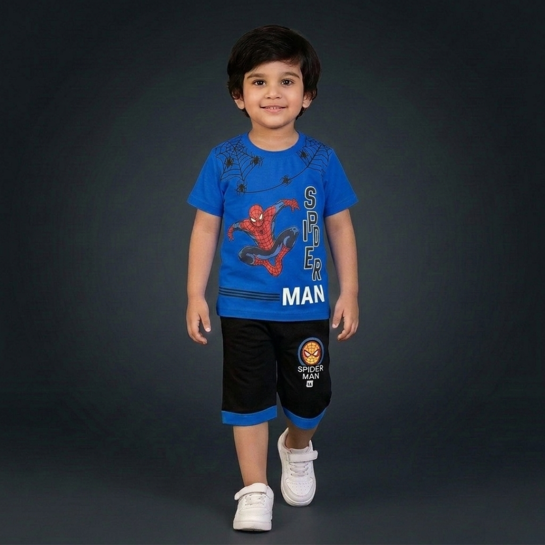 Kids Cotton T-Shirt & Shorts Set – Summer Toddler Outfit