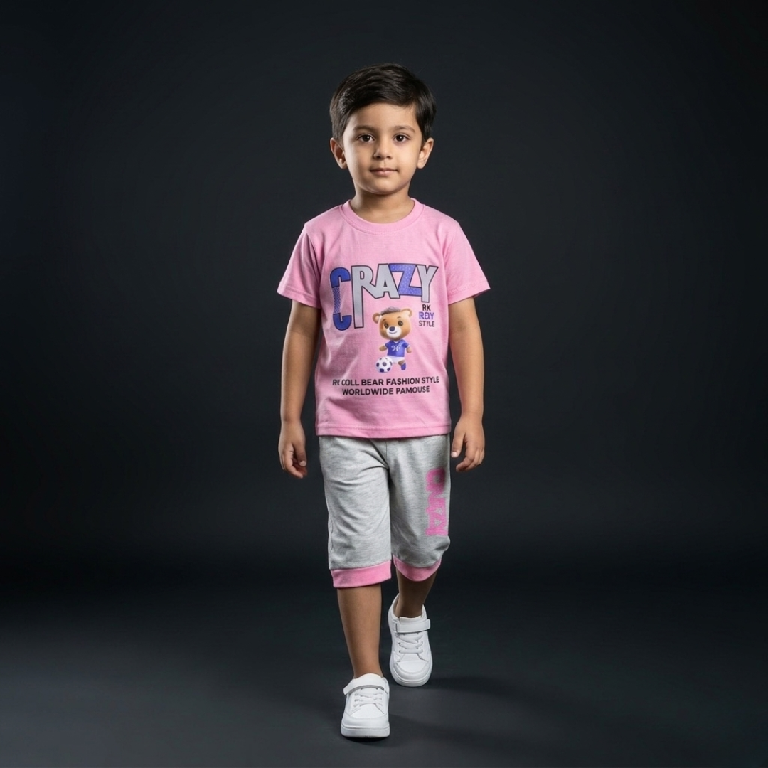 Kids Cotton T-Shirt & Shorts Set – Summer Toddler Outfit