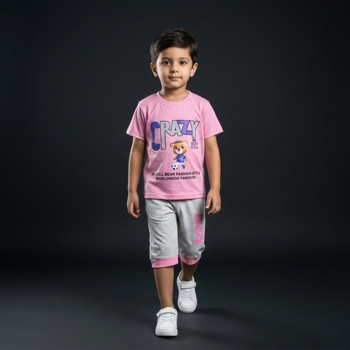 Kids Cotton T-Shirt & Shorts Set – Summer Toddler Outfit