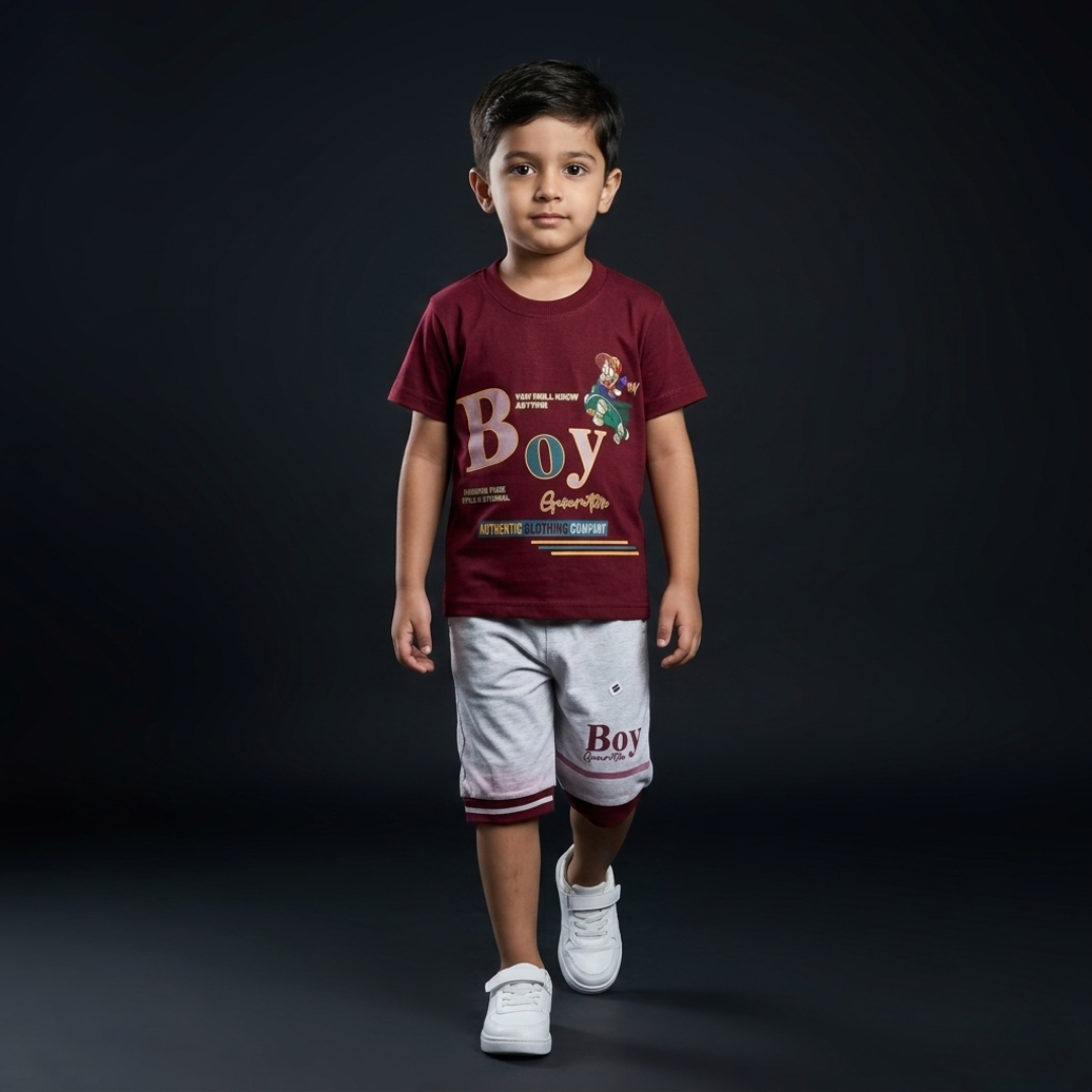 Kids Cotton T-Shirt & Shorts Set – Summer Toddler Outfit